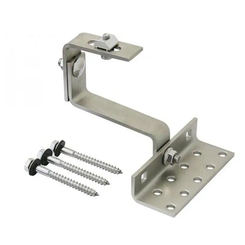 Móc bảng điều khiển năng lượng mặt trời cường độ cao Móc treo mái Pv Lắp đặt vít 1.4KN / M2