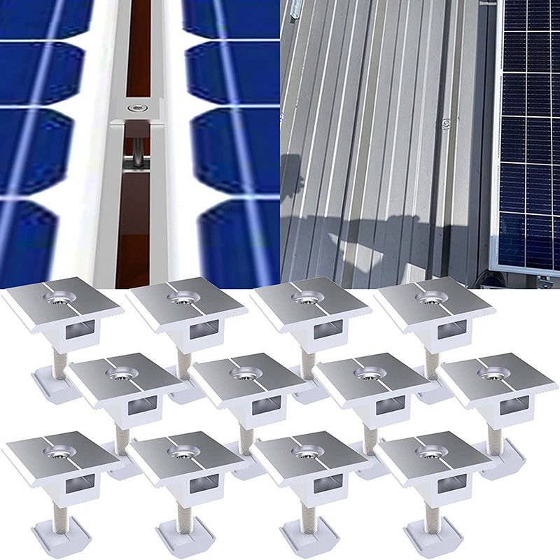 Bảng điều khiển năng lượng mặt trời được chứng nhận ISO9001 Kẹp giữa chống ăn mòn Cài đặt an toàn