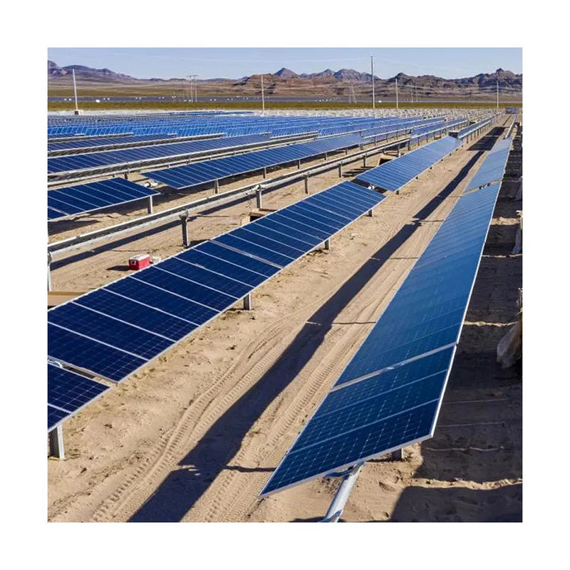Import single axis photovoltaic tracking system from Chinese factory + Photovoltaic panel self-cleaning system