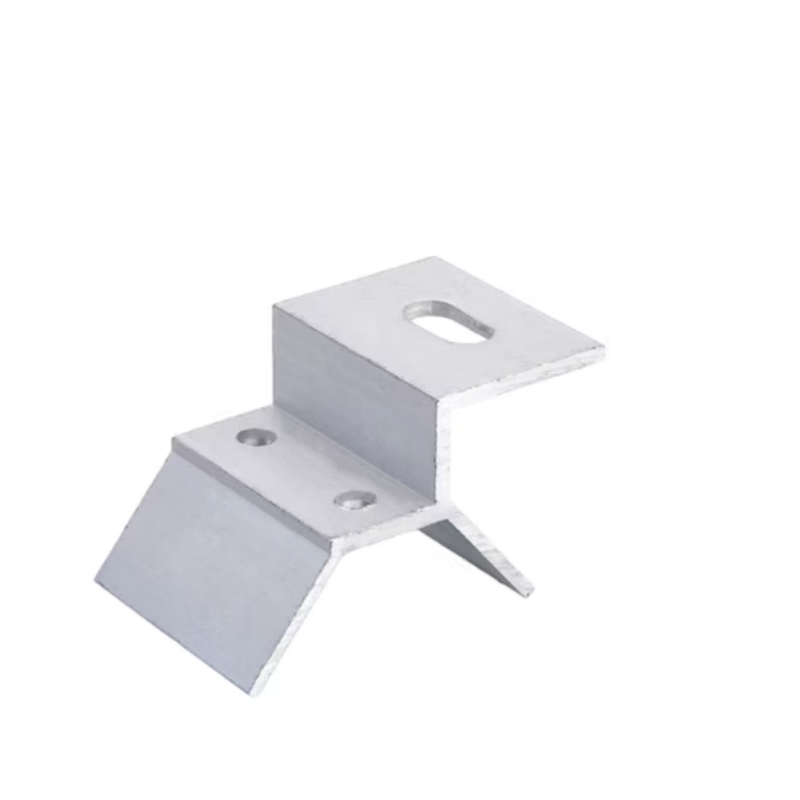 Kẹp hợp kim nhôm với bu lông kép và kẹp răng cưa để chống rung - Kẹp mái năng lượng mặt trời gắn kết cấu