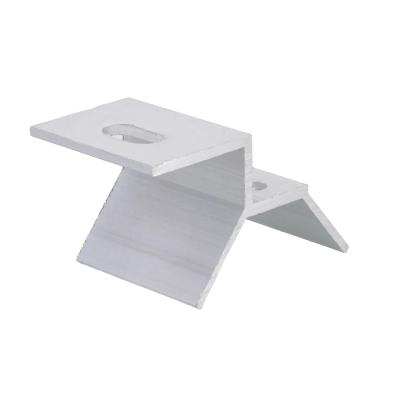 Kẹp hợp kim nhôm với bu lông kép và kẹp răng cưa để chống rung - Kẹp mái năng lượng mặt trời gắn kết cấu