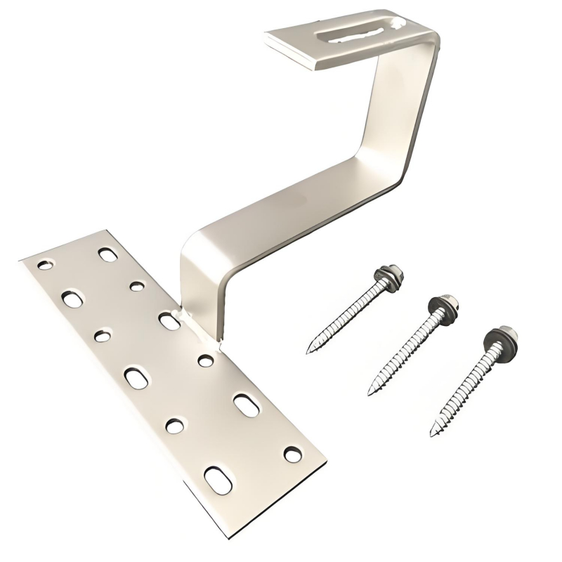 Nhà máy sản xuất thép không gỉ Solar Roof Hook Flat Roof Mounting System cho các tấm pin mặt trời cho mái đá phiến mặt trời