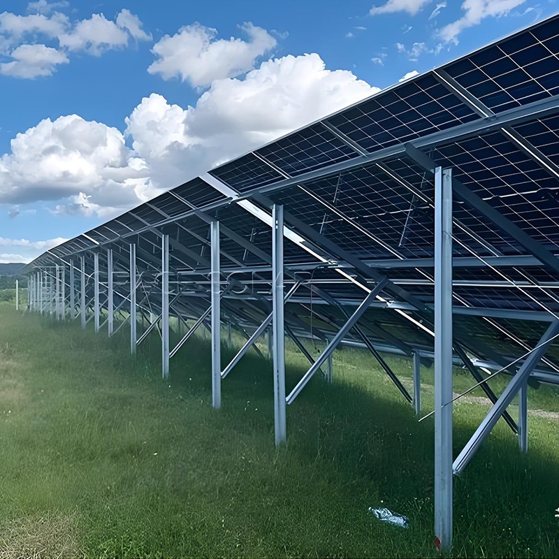 Kết cấu lắp đặt mặt đất quang điện, móng vít cọc cho hệ thống lắp đặt mặt đất năng lượng mặt trời cho nhà máy điện mặt trời