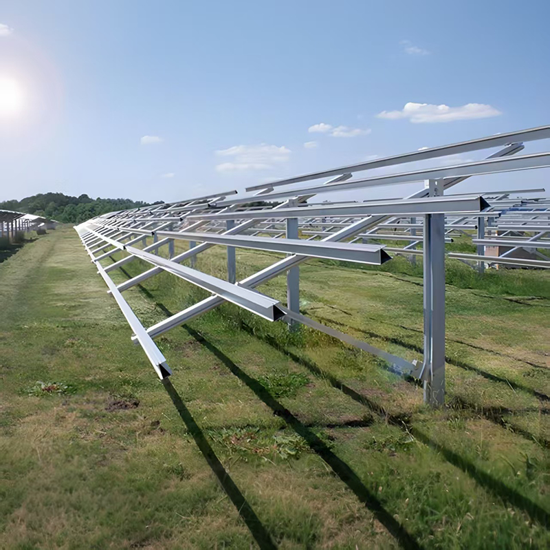 Heavy-Duty Free-Standing Solar PV Mounting Brackets - Galvanized Steel Structure High Load-Bearing
