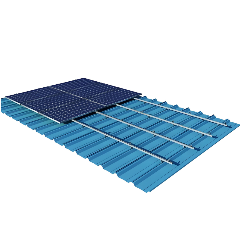 Color Steel Tile Roof Solar PV Frame – Non-Penetrating Clip Design, No Tile Damage